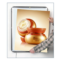 Wall Mount, Front Loading 14x22 LED Poster Snap Frames | Quick Change Aluminum Snap Frame by Flipping Up Each Frame Side for Easy Access